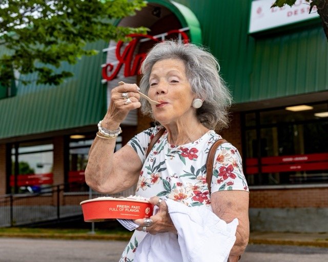Amir food photography showing a sandwich and fries combo.